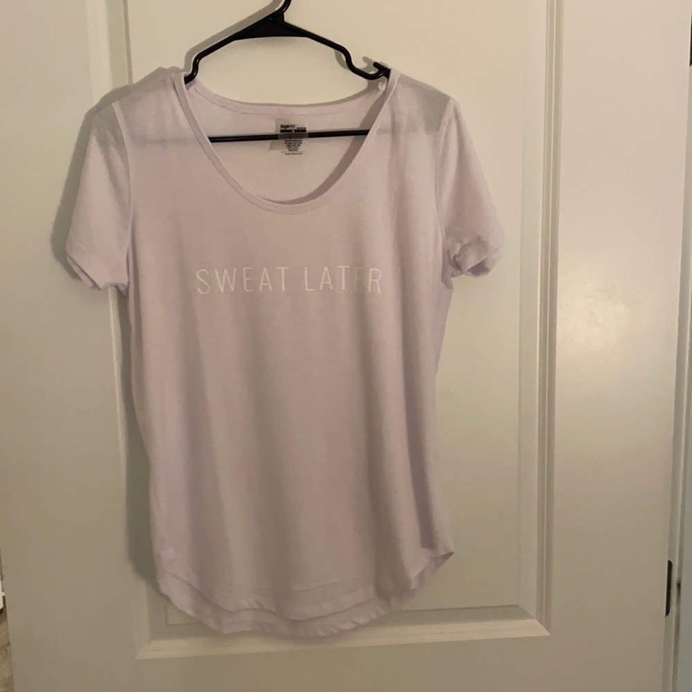 “Sweat Later” yoga tee